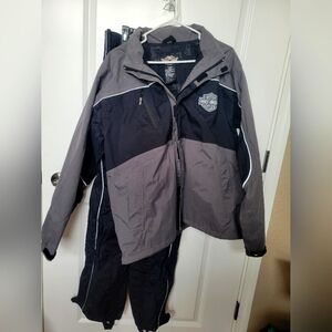 Harley Davidson mens rain suit pants coat